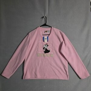 VTG 90s NWT Looney Tunes Womens Bad Kitty Fleece Sweater Kmart Tag Size Large